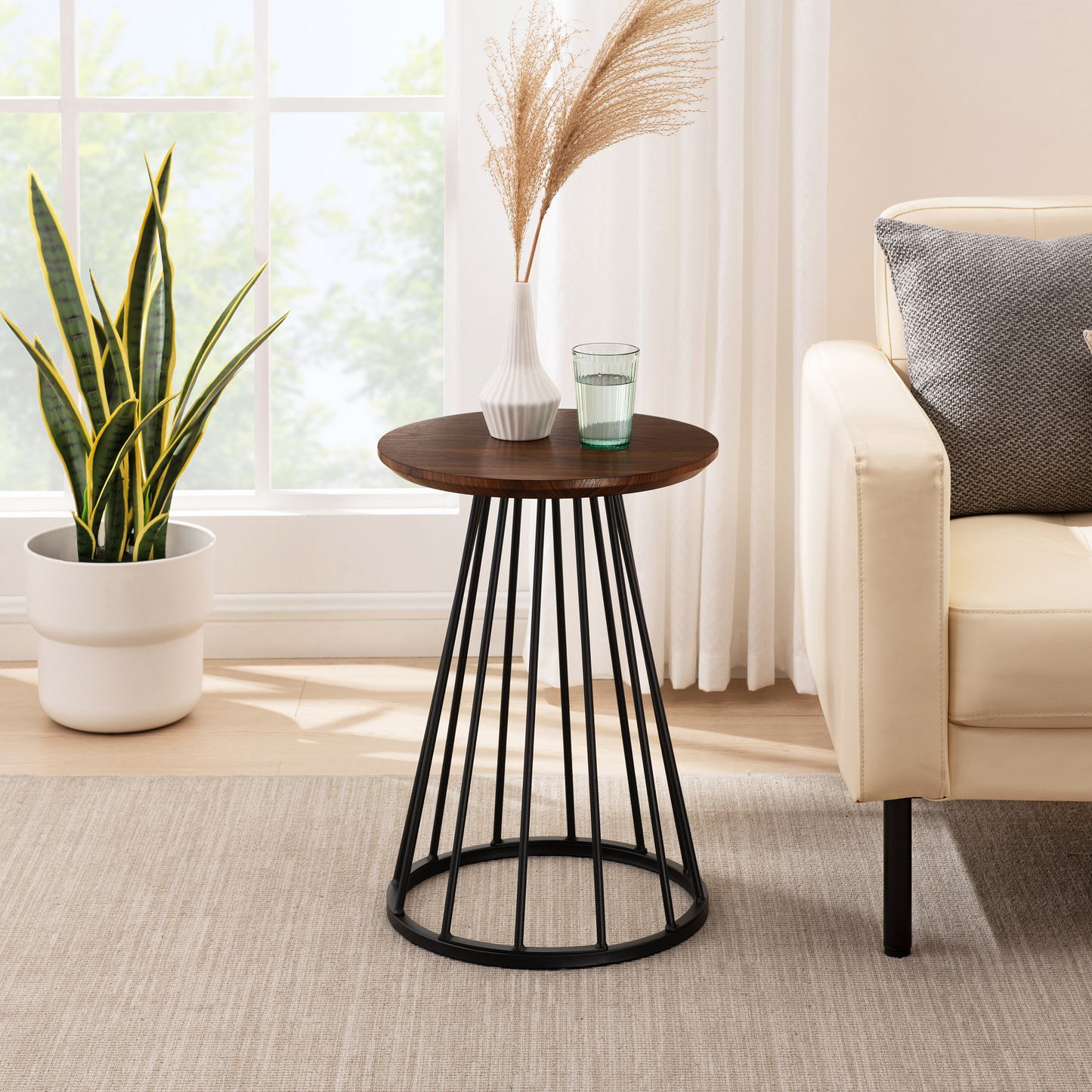 Modern round side table