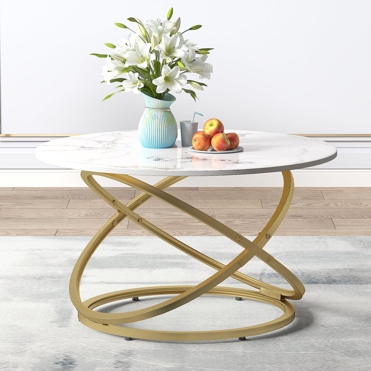 Coffee table with a stunning geometric design