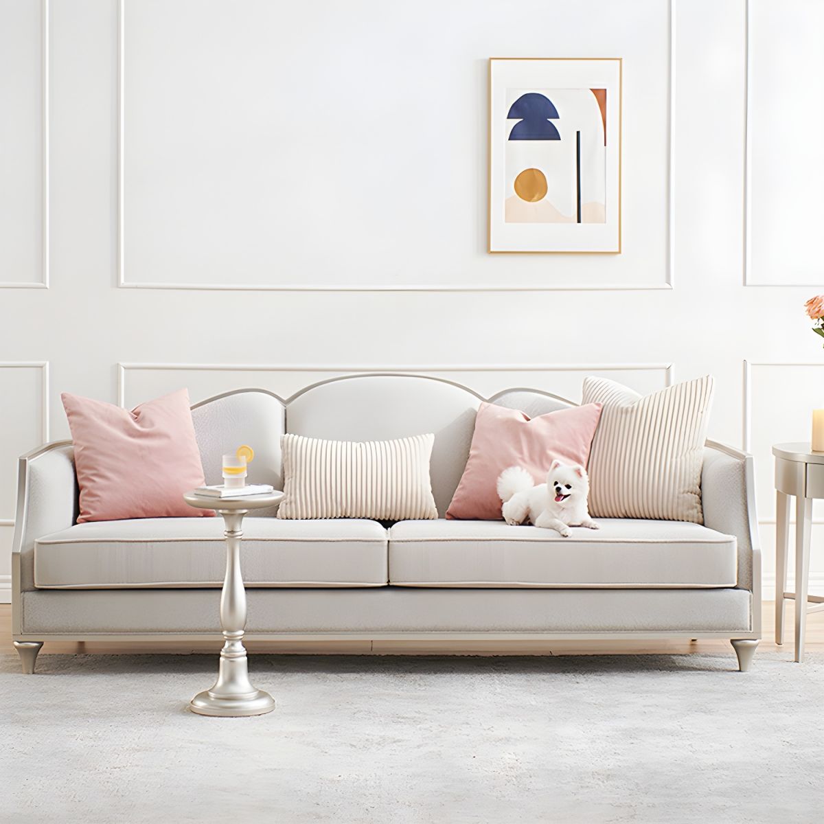 Classic sofa with luxurious design