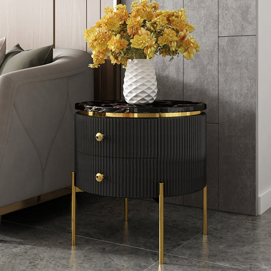 Side table with a luxurious touch