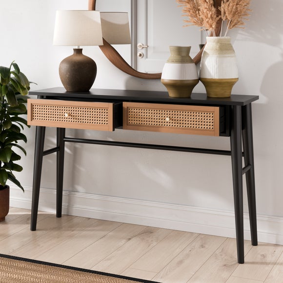 Rustic console with a modern touch