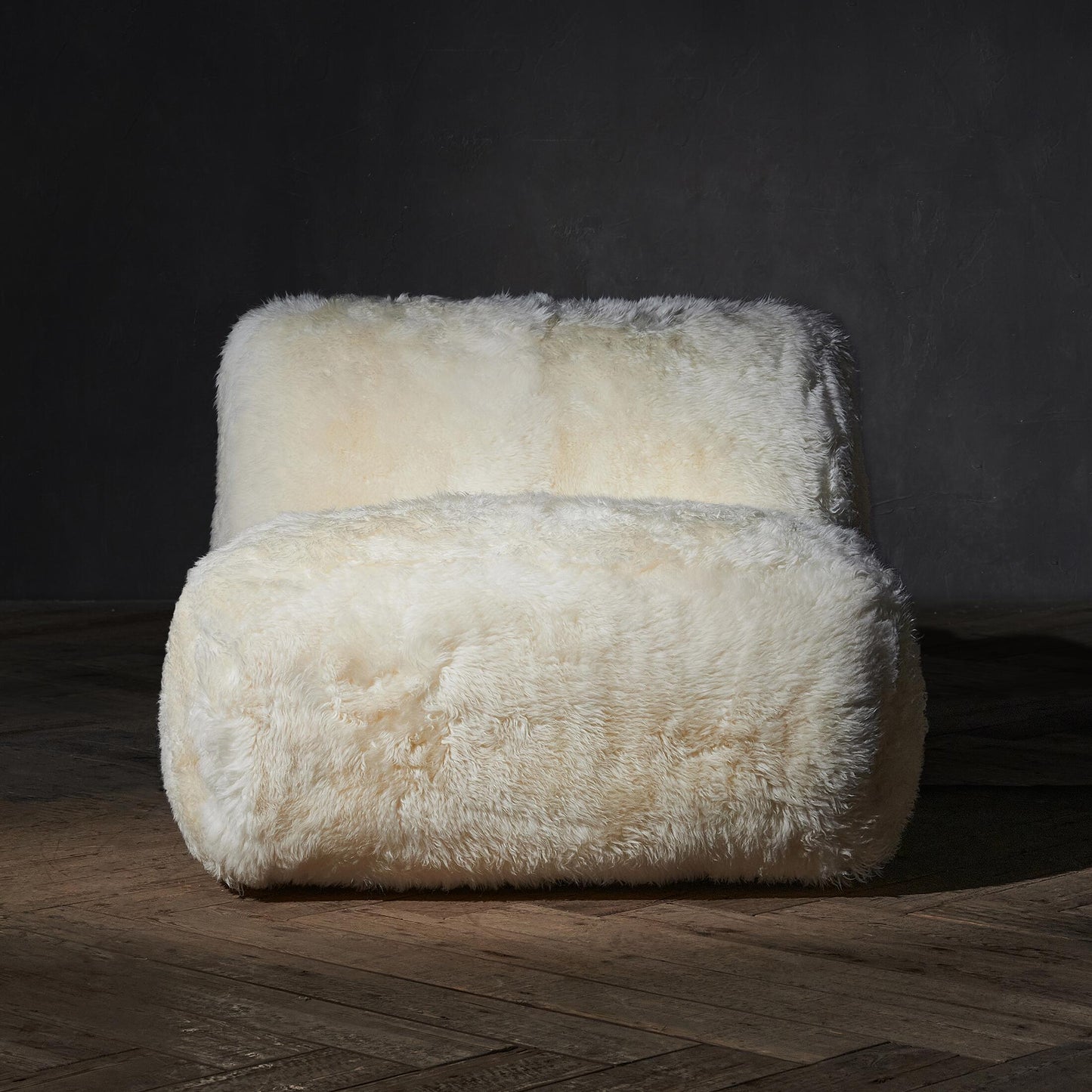 Distinctive fur chair