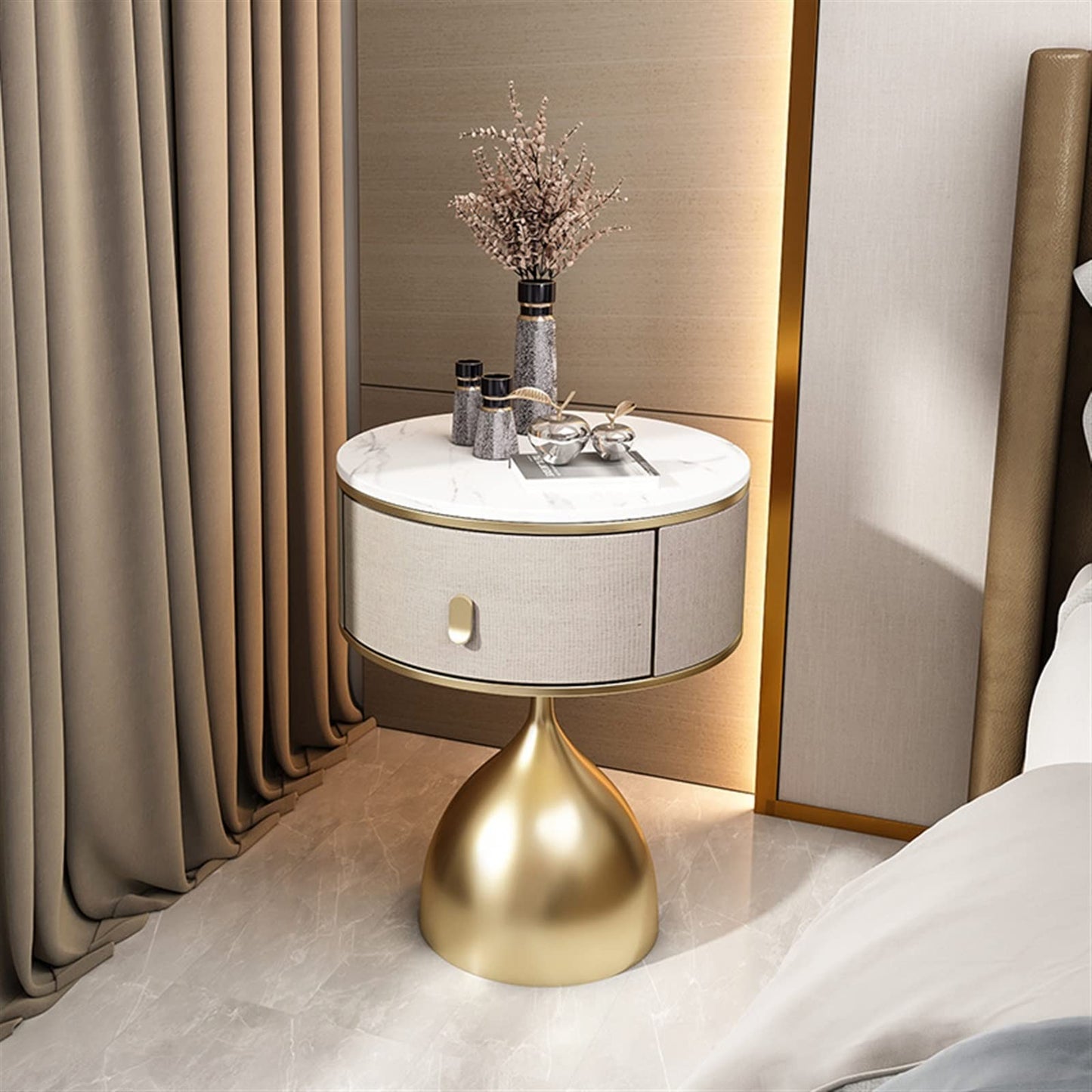 A distinctively designed chest of drawers