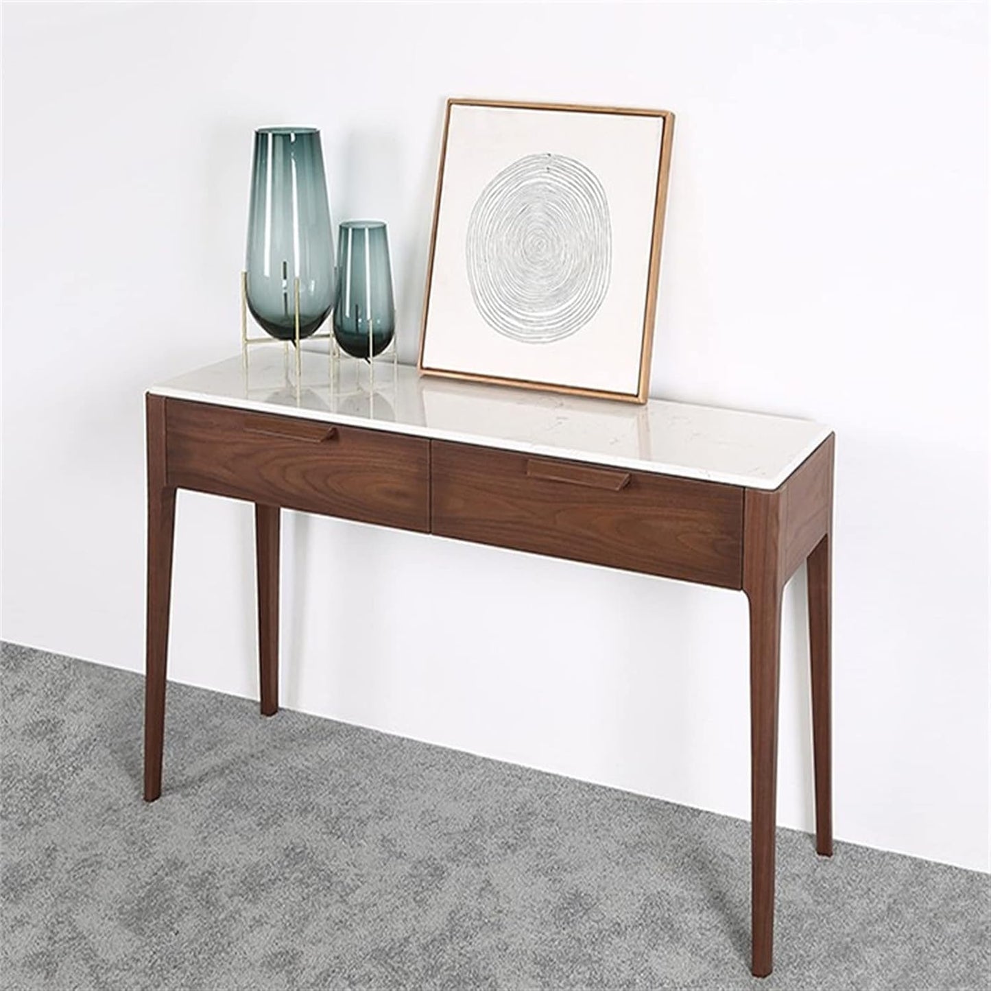 Marble top console