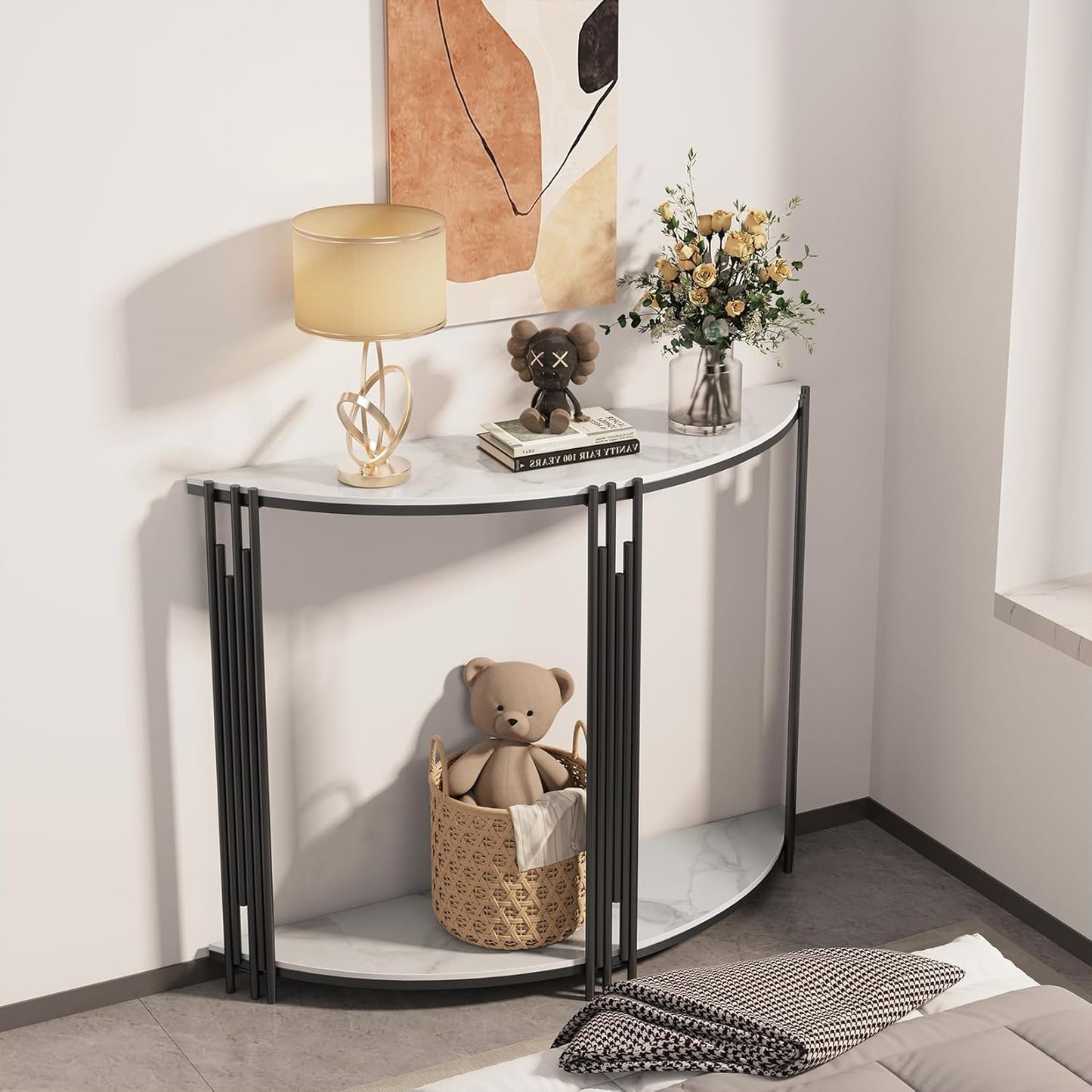 Half-moon console