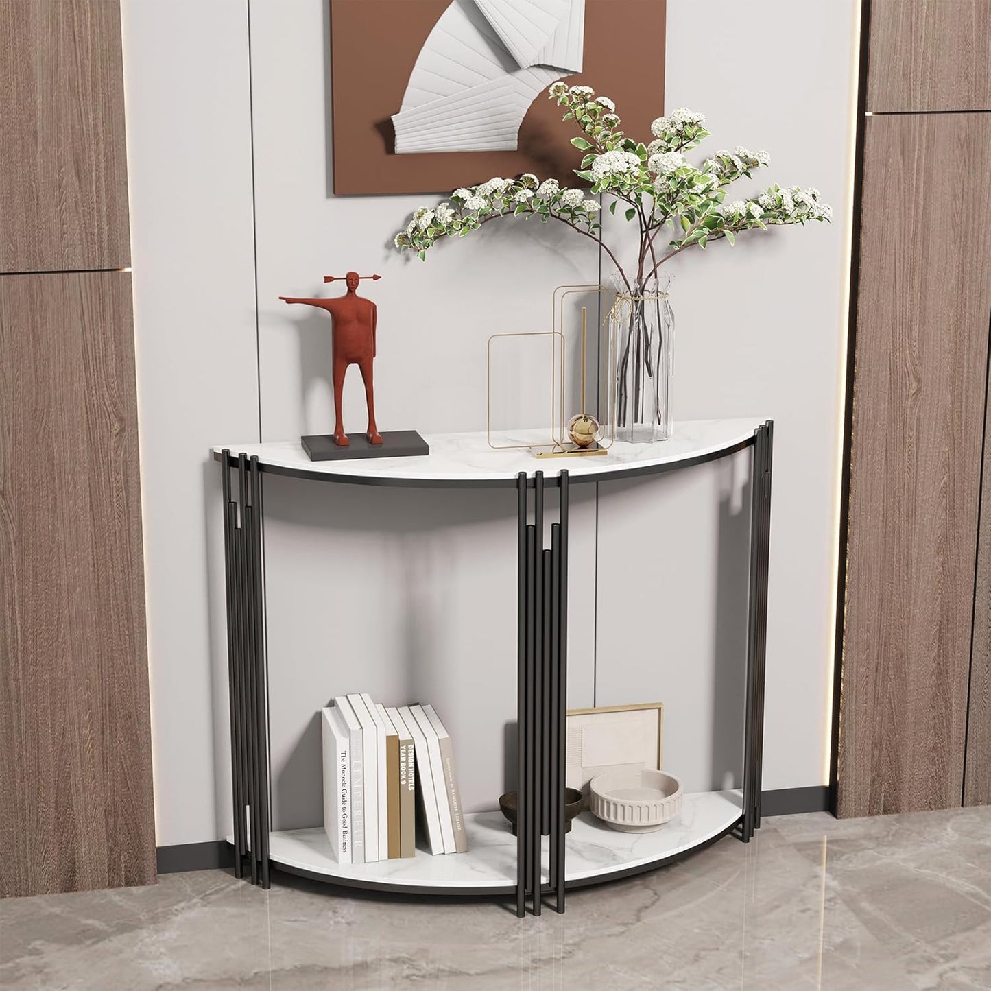 Half-moon console