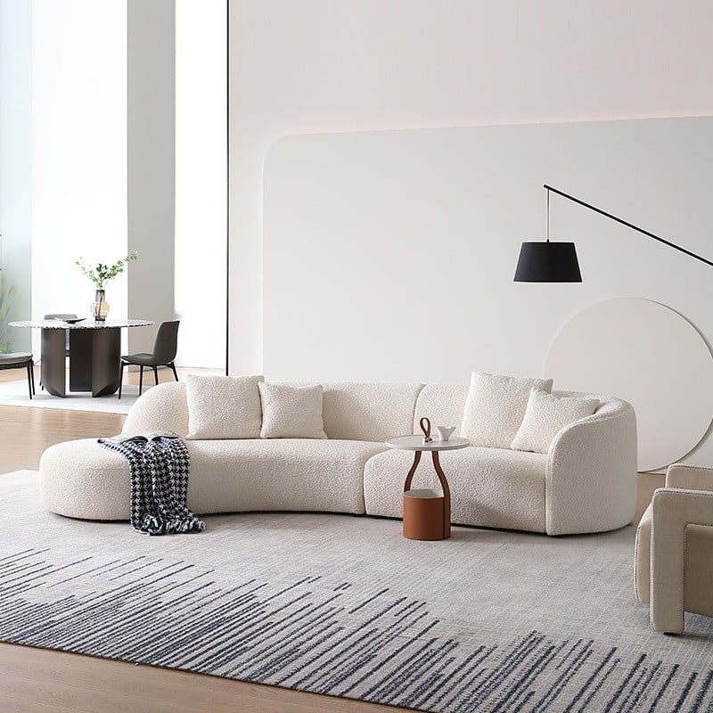 Allora's distinctive sofa
