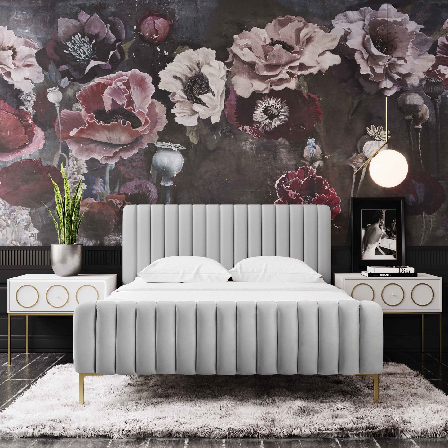Elegantly designed bed