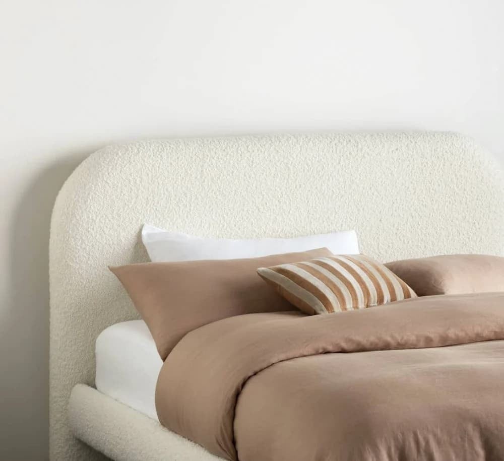 Contemporary rustic bed