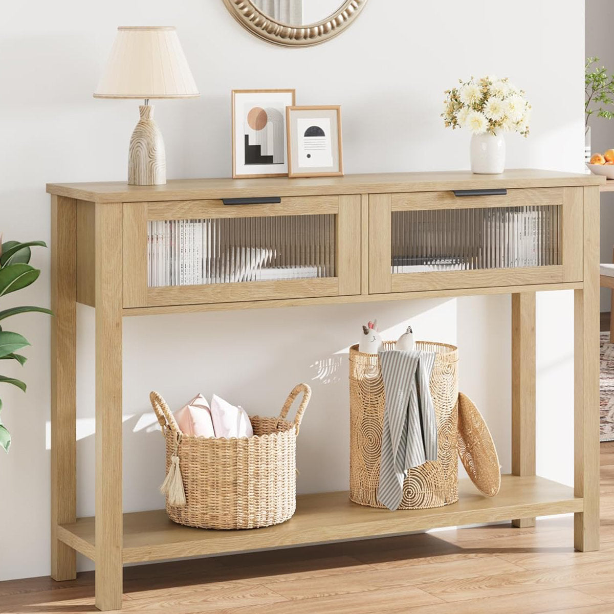 Stylish entryway console