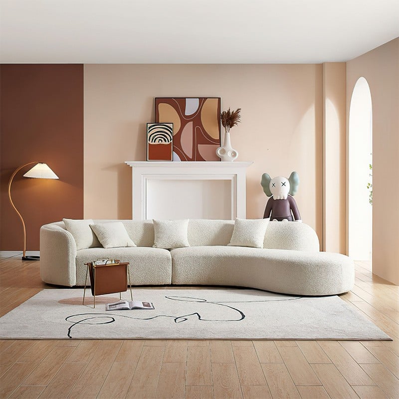 Allora's distinctive sofa