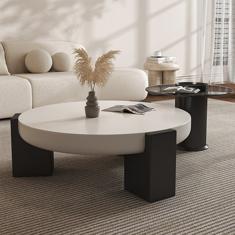 Modern round coffee table