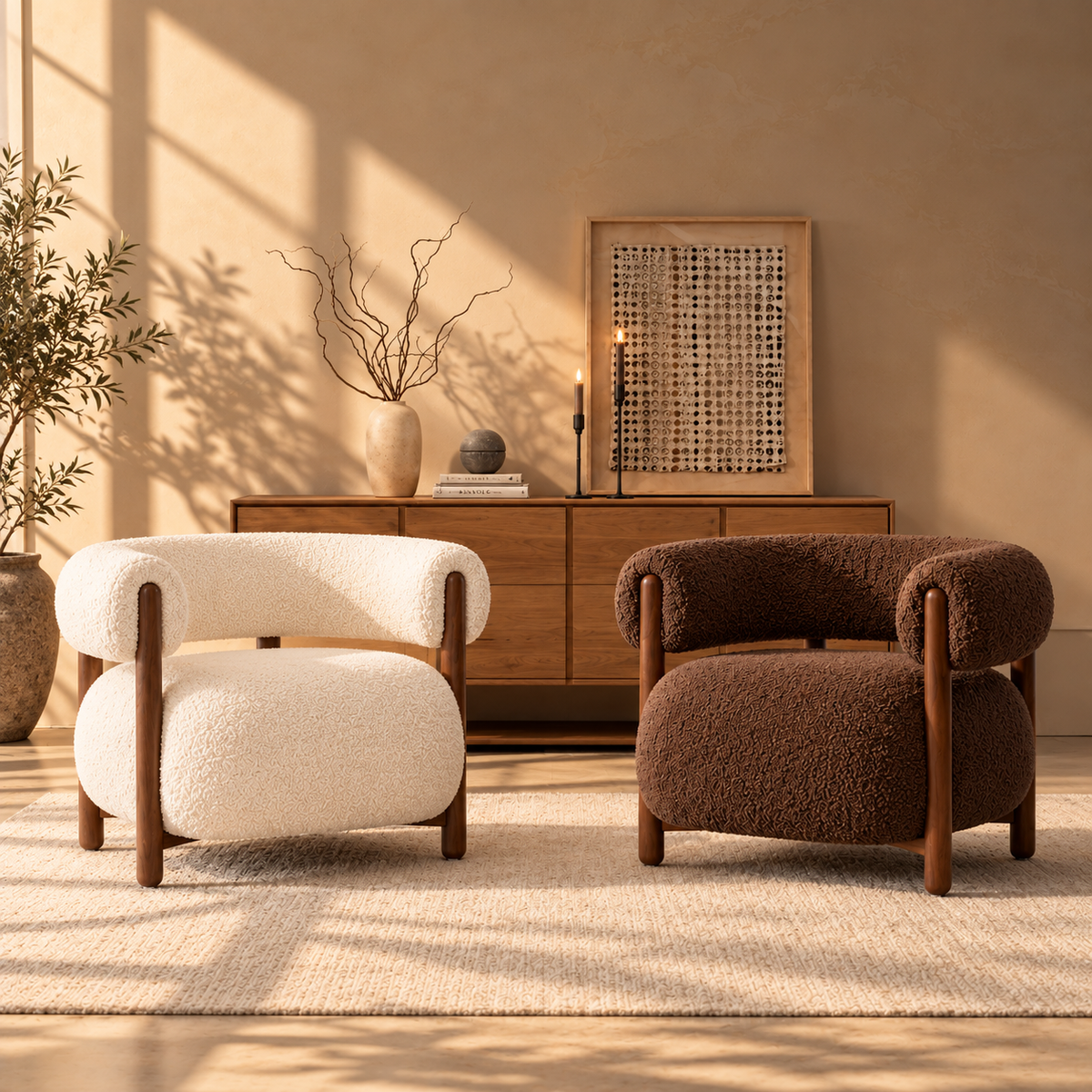 Modern Boucle Chair