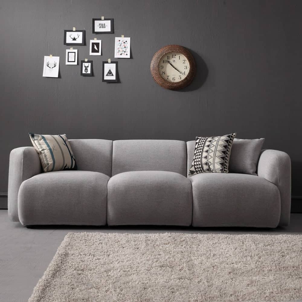 Modern three-seater sofa