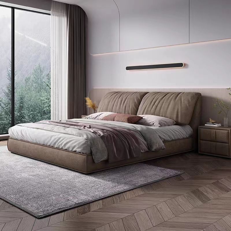 attractive double bed