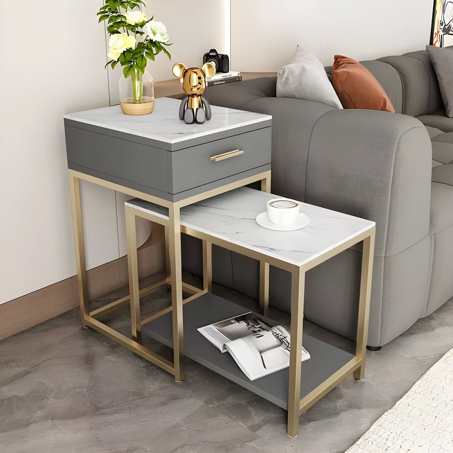 Luxury Design Side Table Set