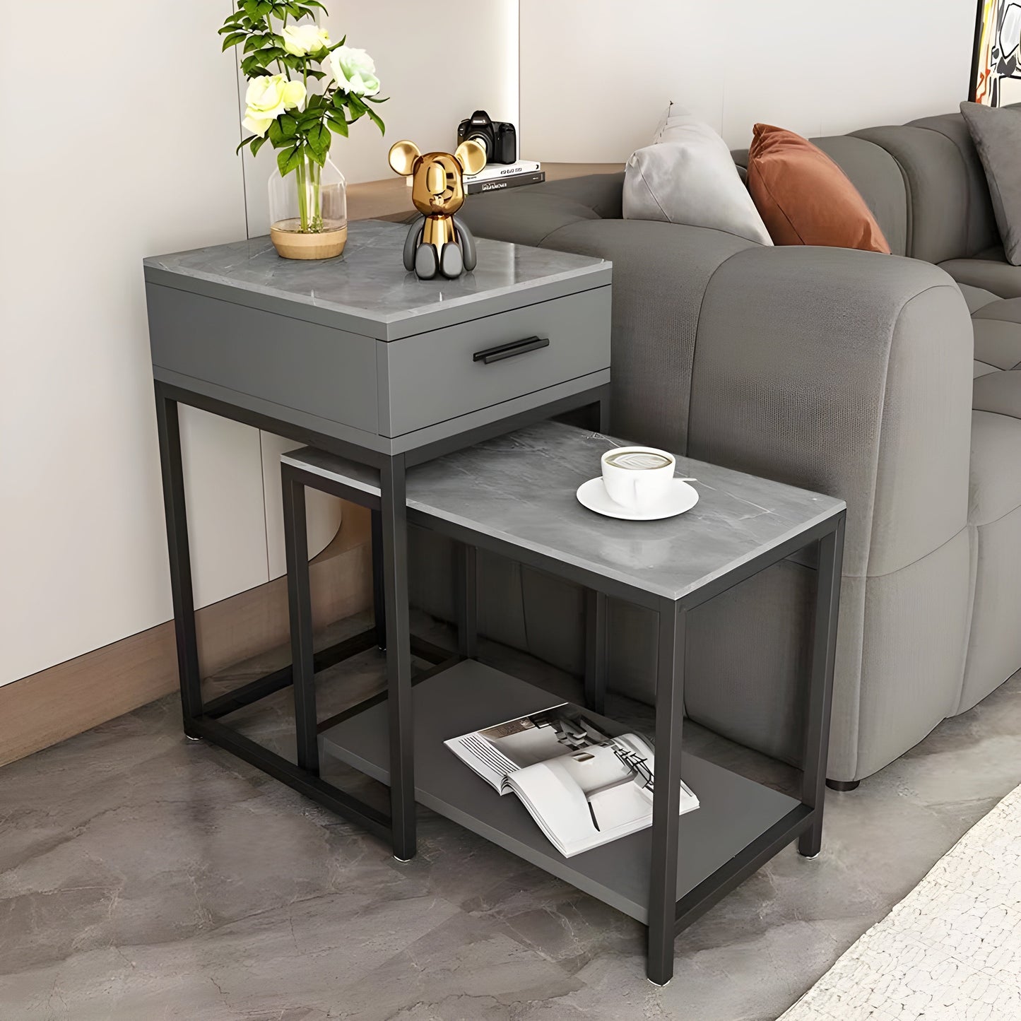 Luxury Design Side Table Set