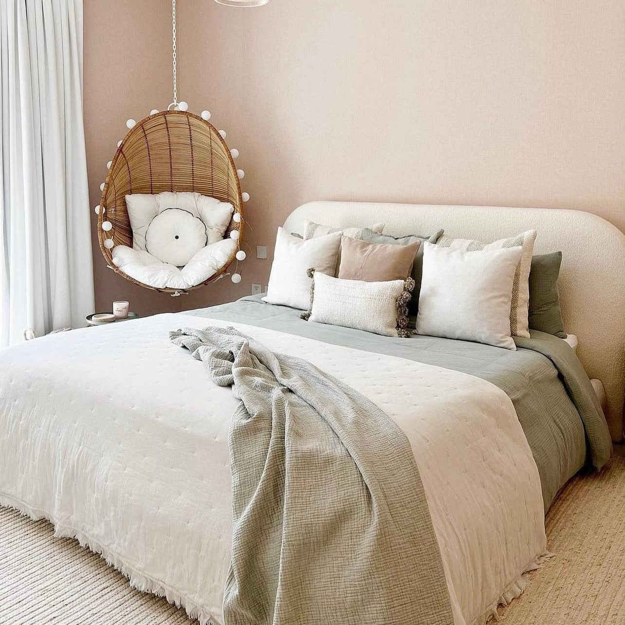 Contemporary rustic bed
