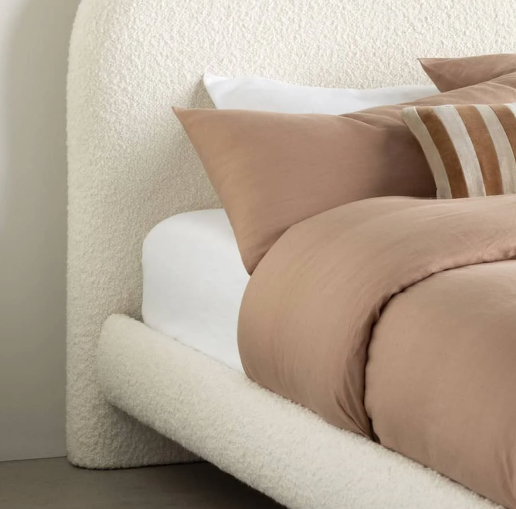 Contemporary rustic bed