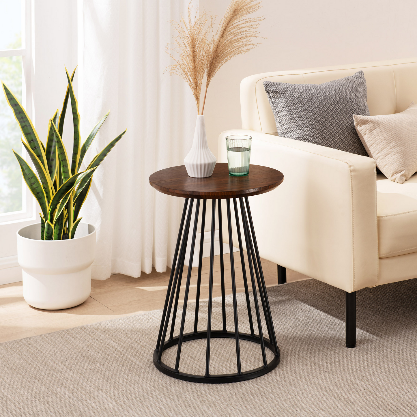 Modern round side table