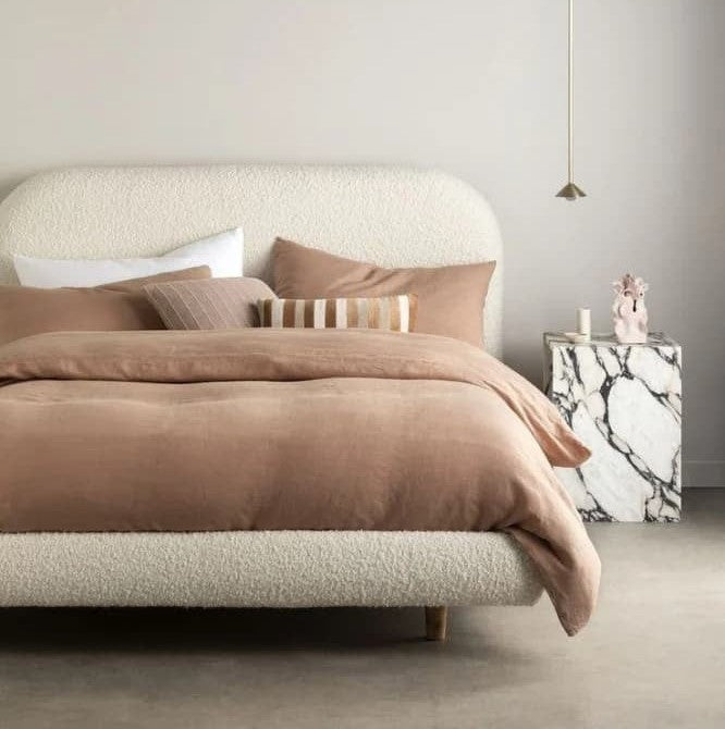 Contemporary rustic bed