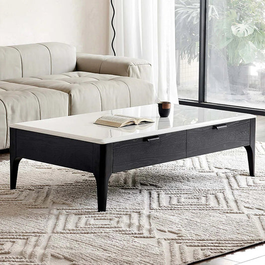 Luxury coffee table with four drawers