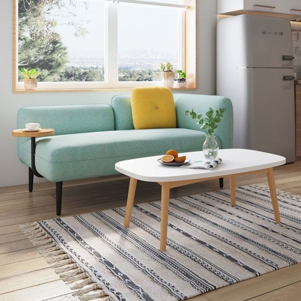 Modern sofa with table