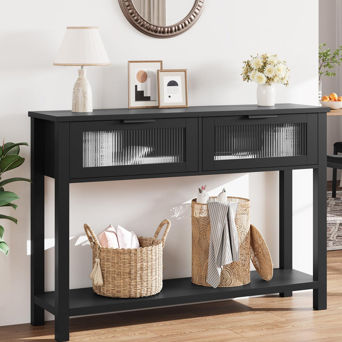 Stylish entryway console