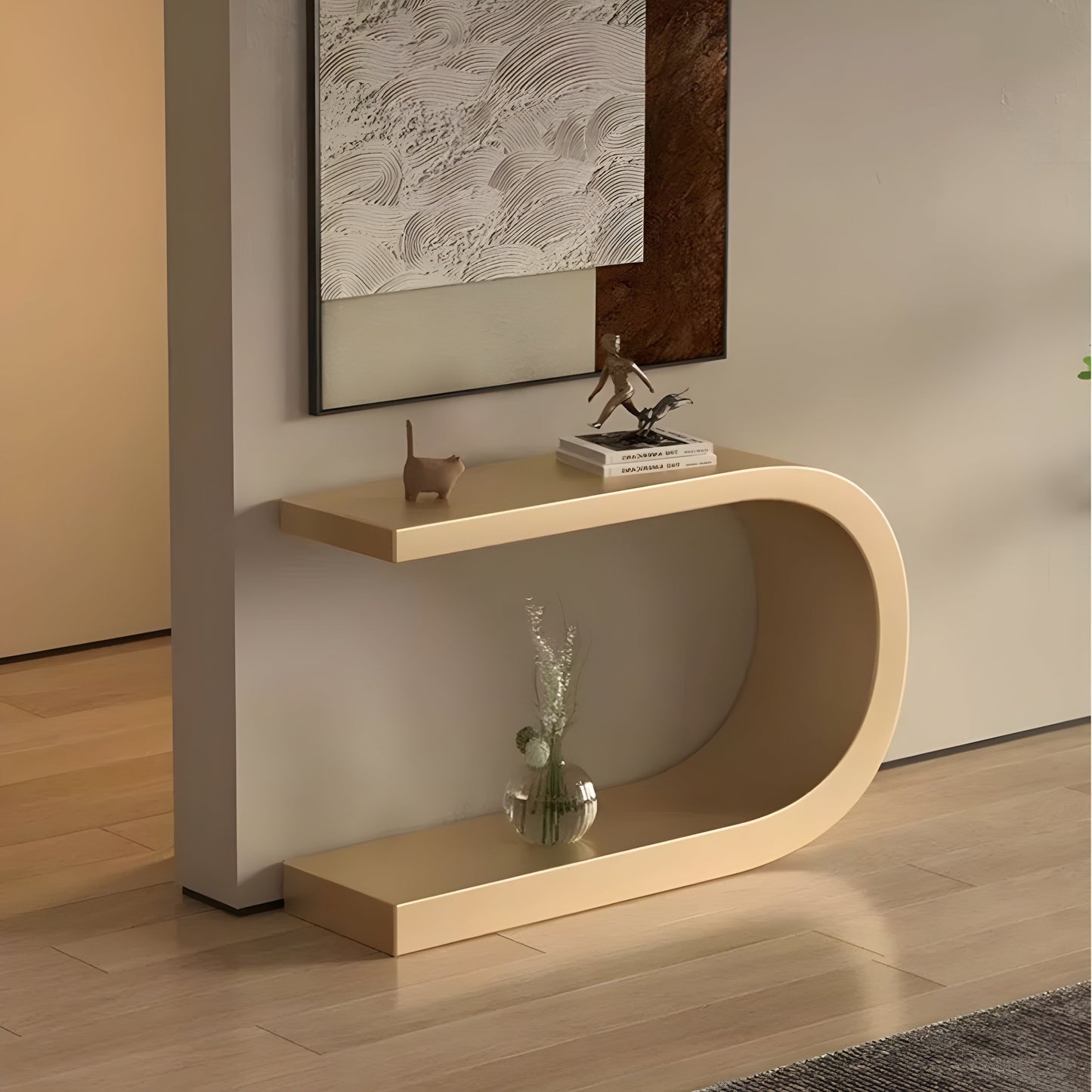 Console with a modern, streamlined design