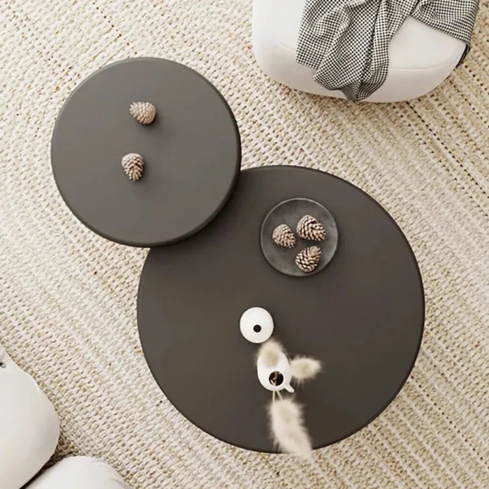 Round coffee table set