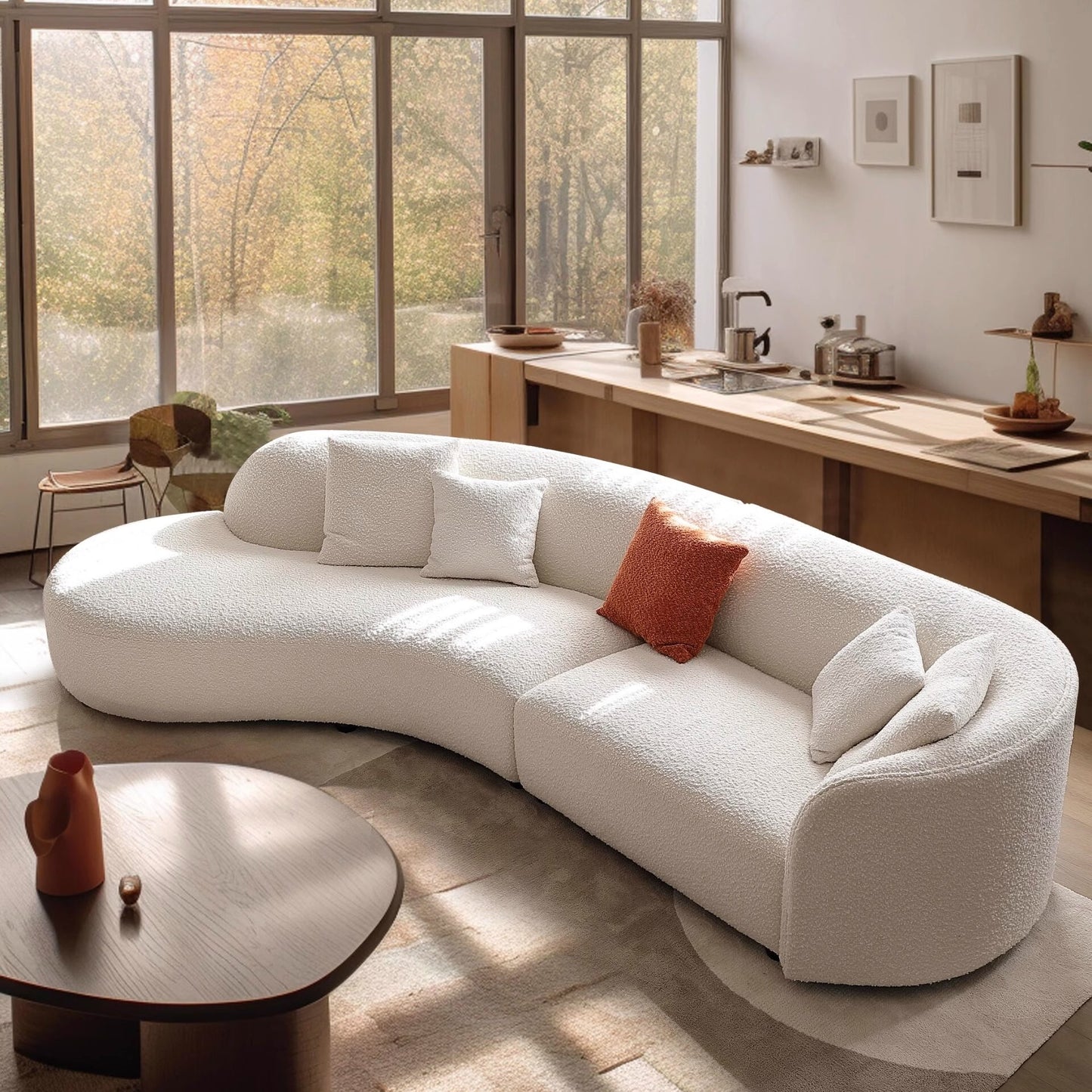Allora's distinctive sofa
