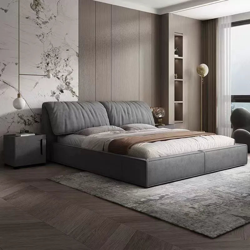 attractive double bed