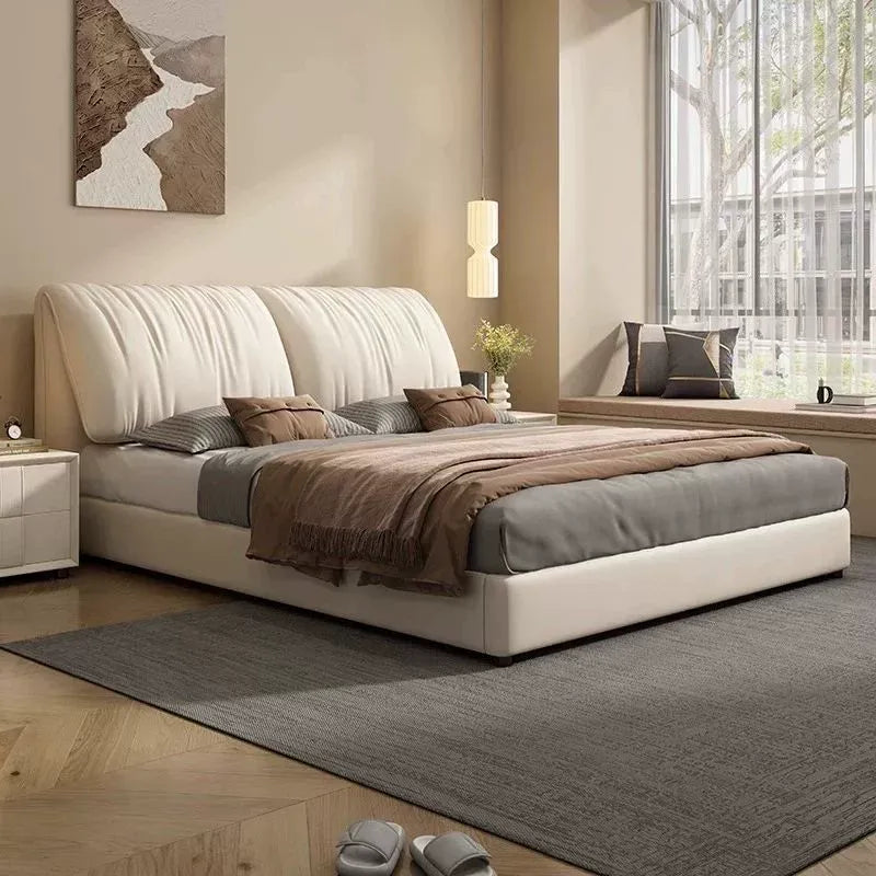 attractive double bed