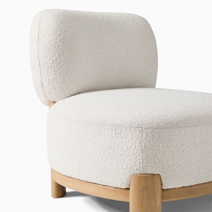 A chair with a unique, modern touch