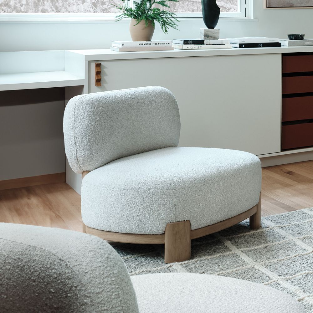 A chair with a unique, modern touch