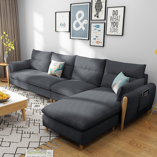 Stylishly designed corner sofa