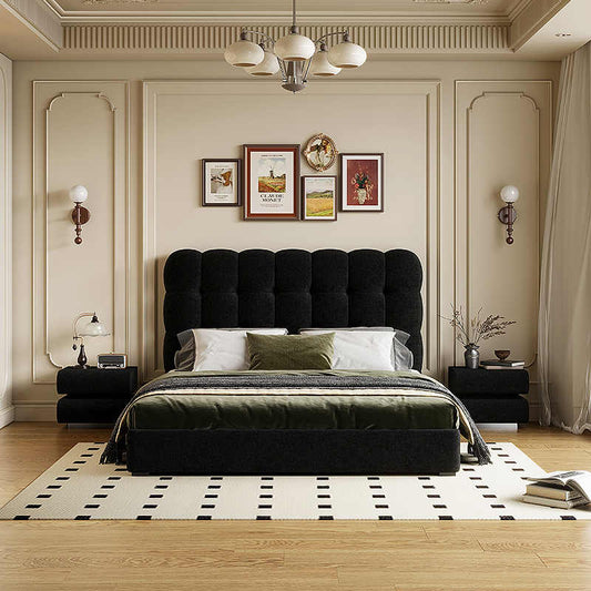 luxurious colored bed