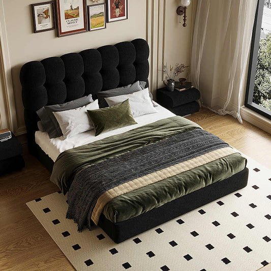 luxurious colored bed