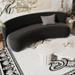 elegant curved sofa