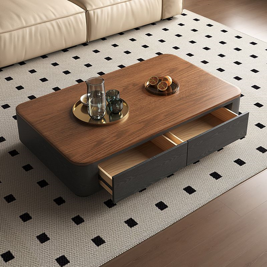 wooden coffee table
