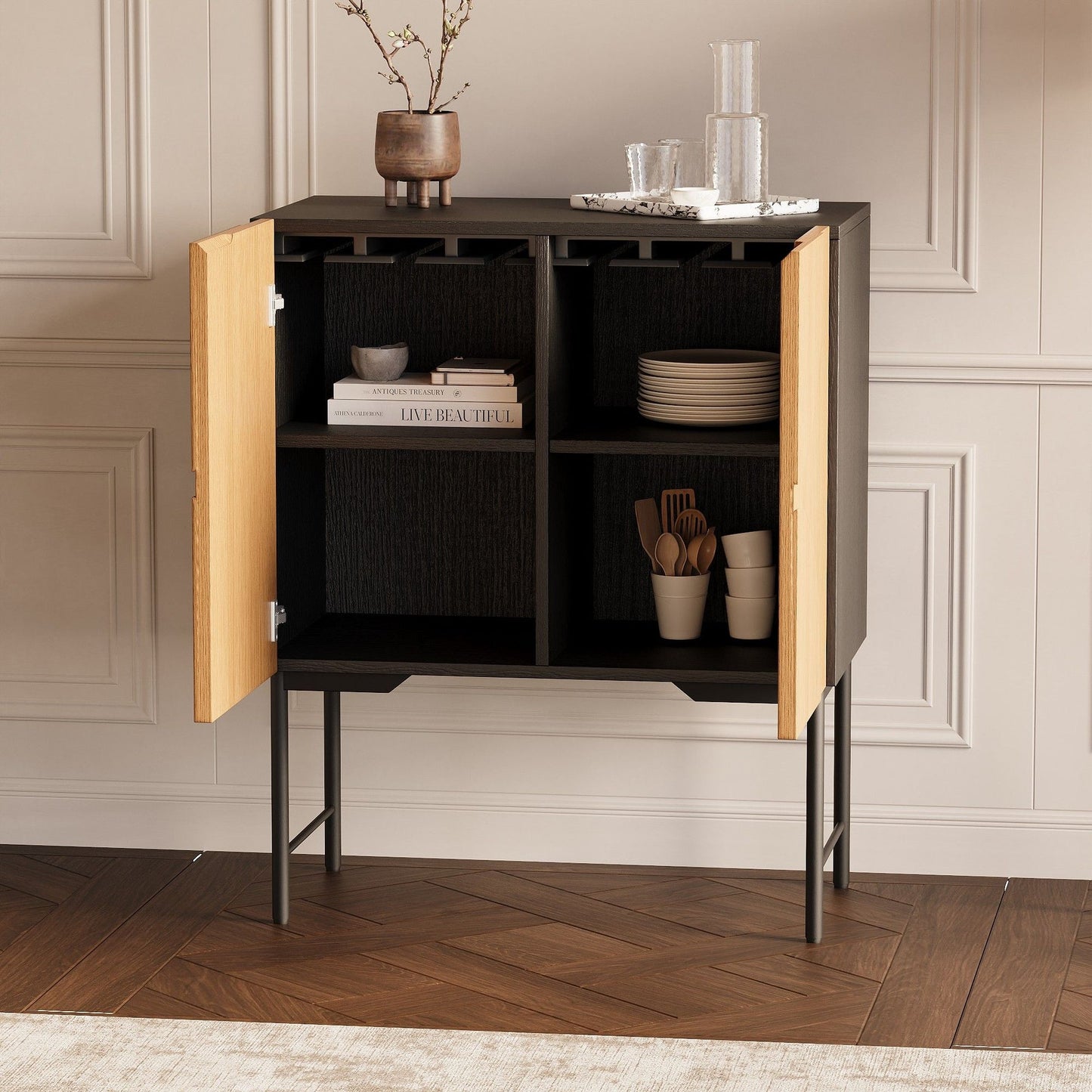 Alura's elegant wardrobe