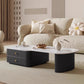 Luxury coffee table with drawers 