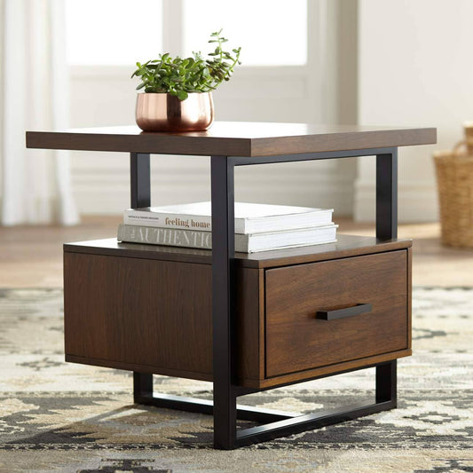 Geometric side table