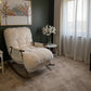 fur rocking recliner chair