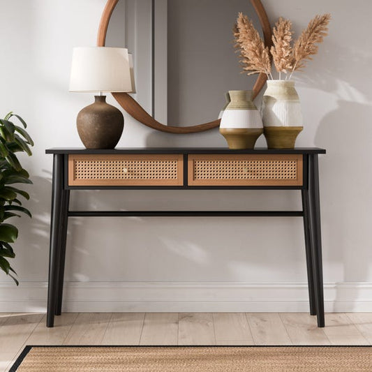 Rustic console with a modern touch