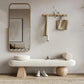 Modern white bench