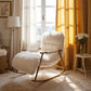 fur rocking recliner chair