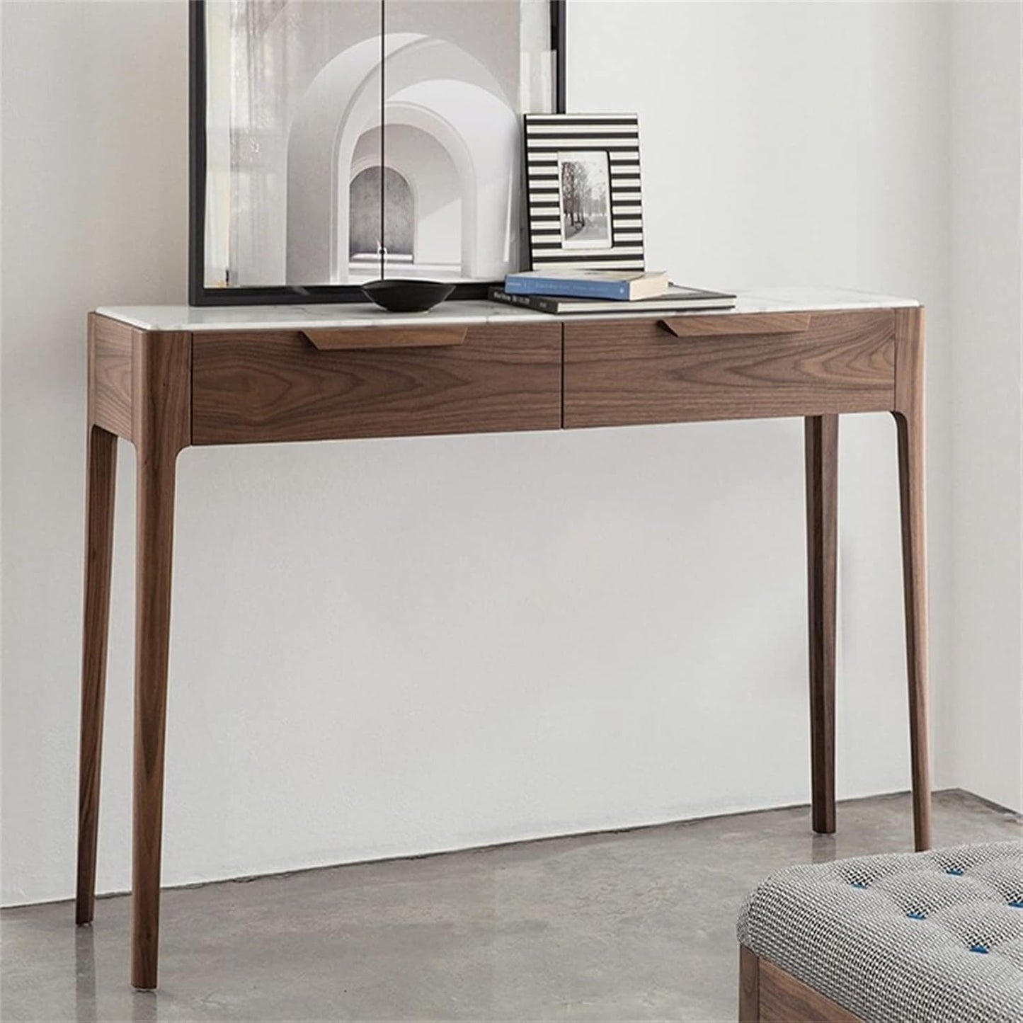 Marble top console