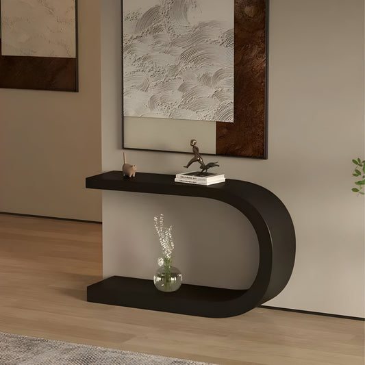 Console with a modern, streamlined design