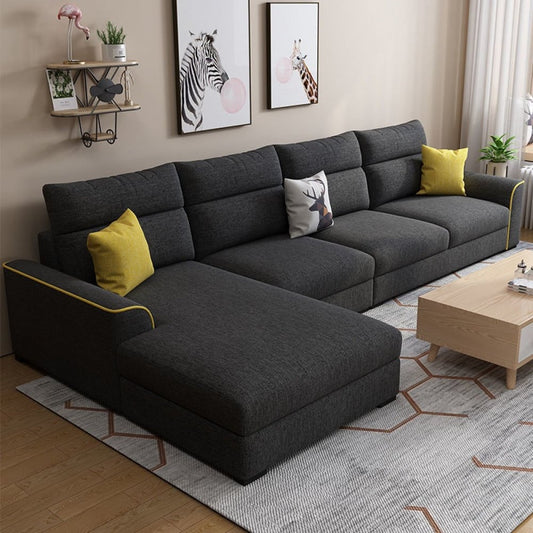Stylishly designed corner sofa